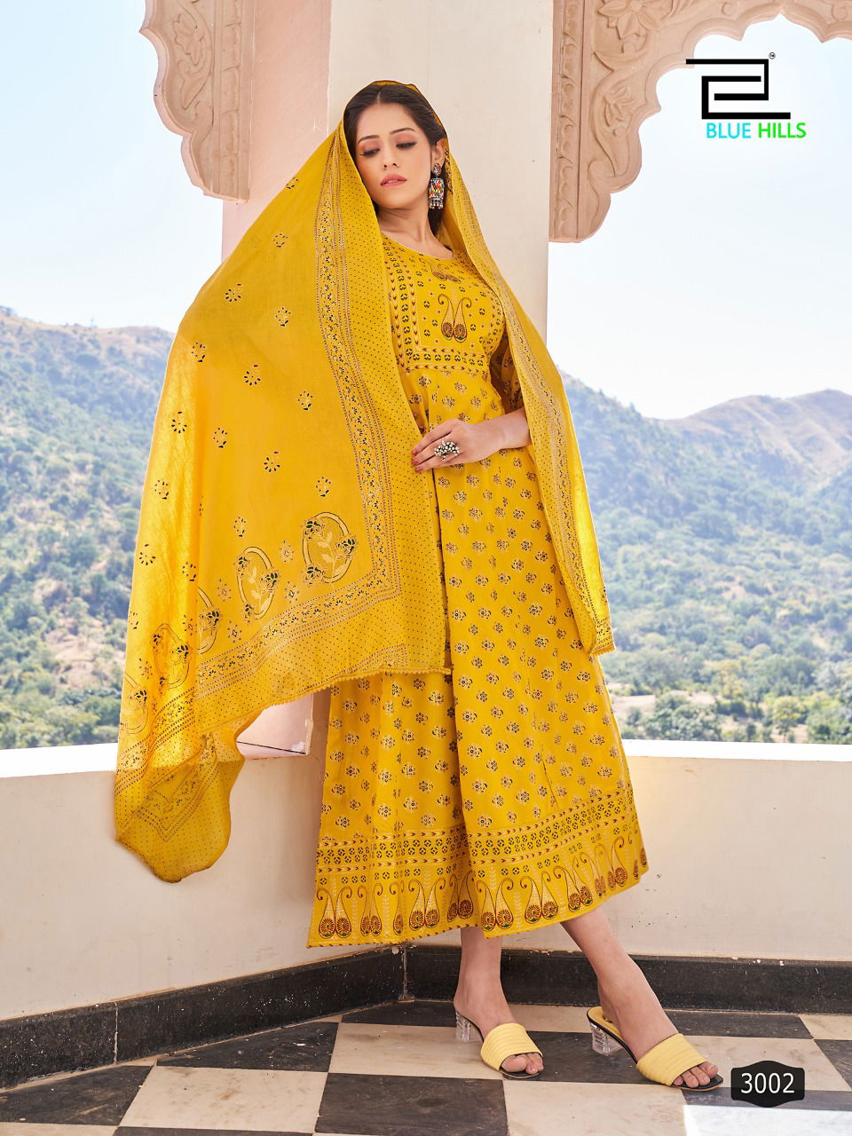 Blue Hills Senorita Vol 3 Heavy Festive Wear Wholesale Printed Kurtis With Dupatta Catalog